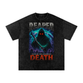 Front/product view of Reaper 90s Bootleg Vintage Oversized T-Shirt – Death Streetwear Tee graphic T-shirt