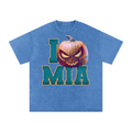 I MIA Pumpkin — Miami Halloween Oversized Distressed Tee (90s Bootleg)