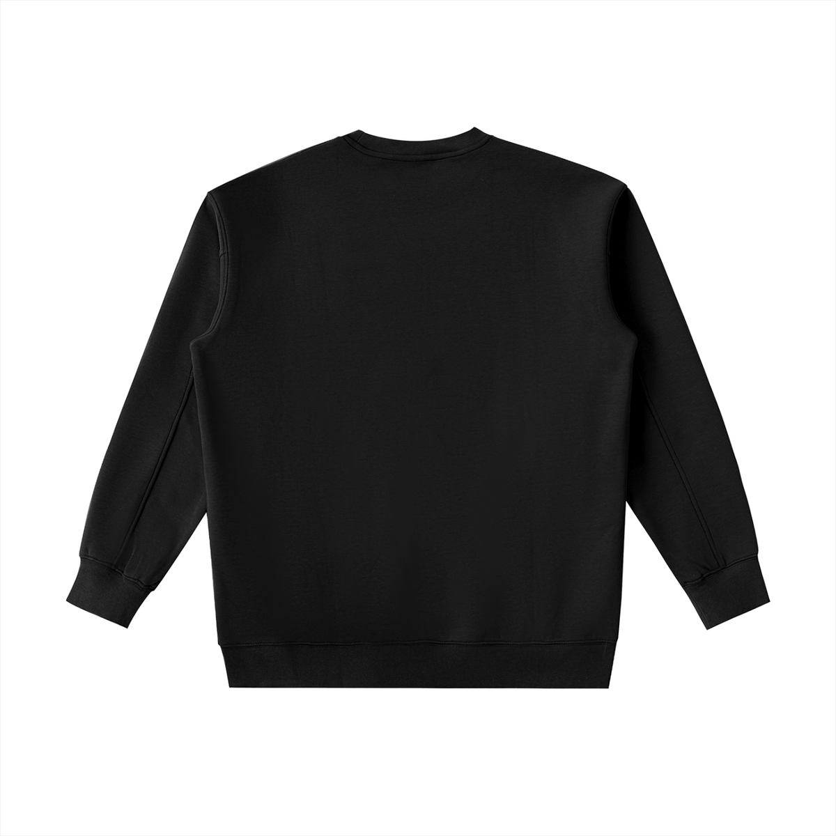 Back/detail view of He’s Mine Crewneck Sweatshirt — Cupid Arrow Aims graphic sweatshirt