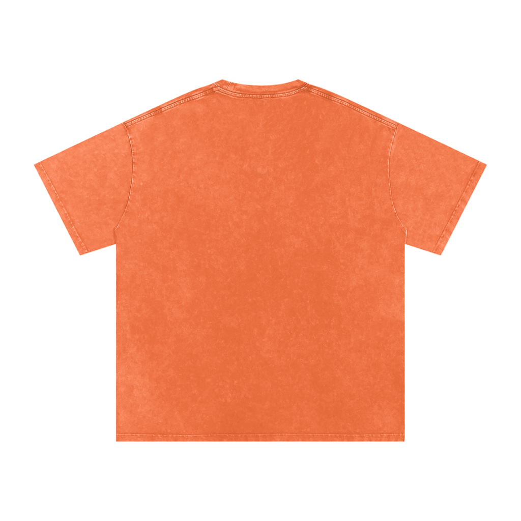 Back/detail view of New York Basketball 2026 World Champions Snow Washed Oversized Cotton graphic T-shirt