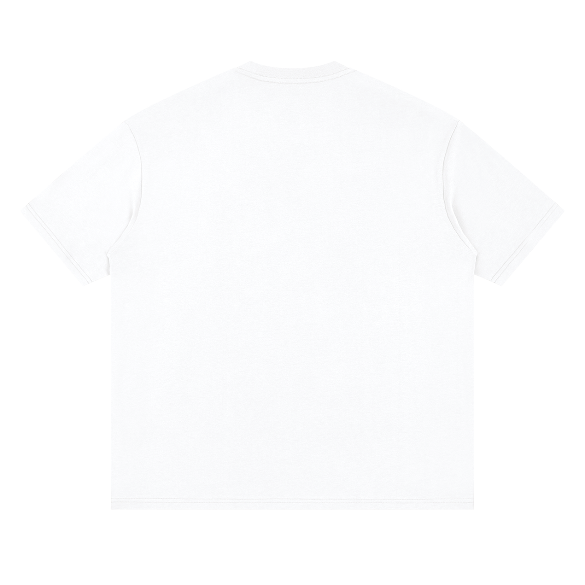 Back/detail view of Built 90s Tough NYC Basketball - Streetwear Loose Drop Shoulder graphic T-shirt