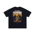 Front/product view of 2026 World Champions New York Basketball Unisex Oversized Cotton graphic T-shirt