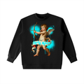 Front/product view of He’s Mine Crewneck Sweatshirt — Cupid Arrow Aims graphic sweatshirt