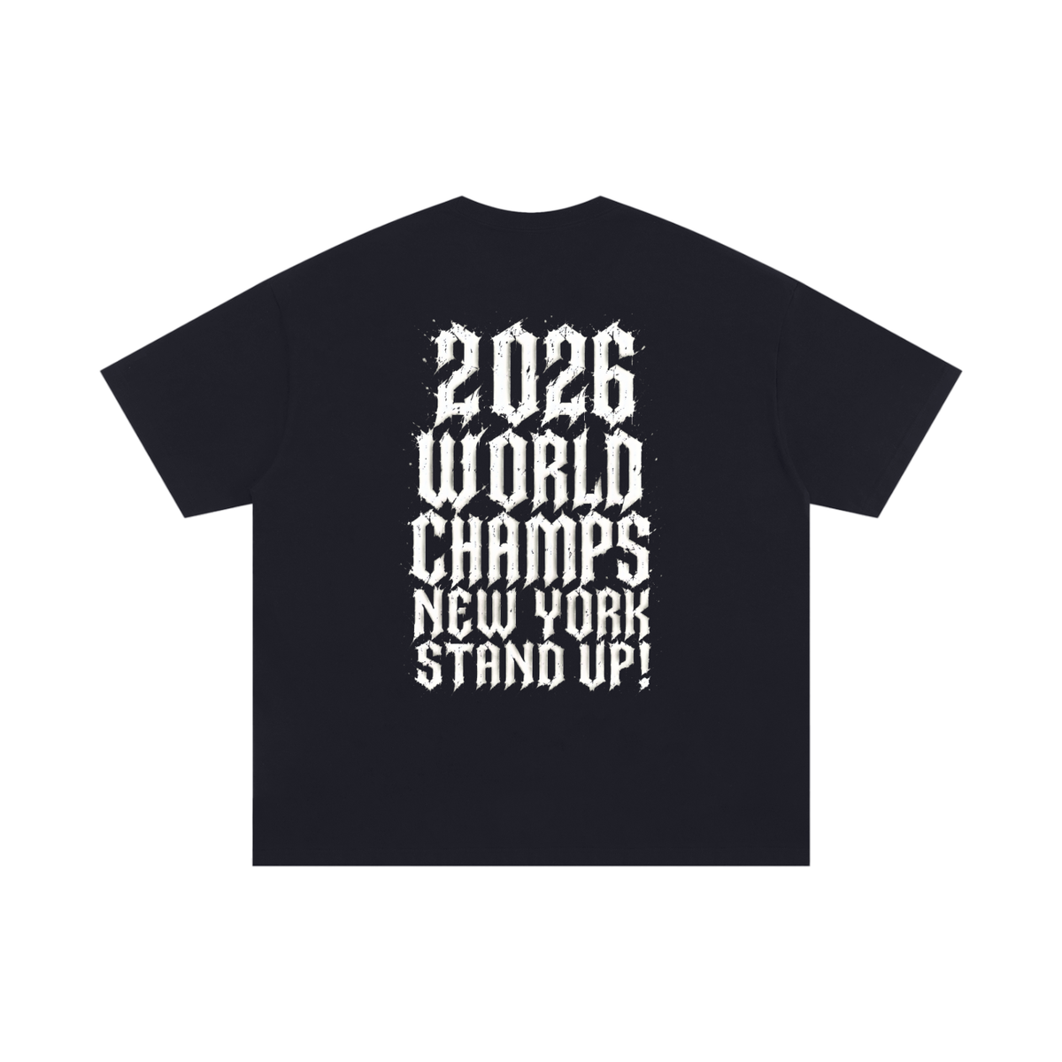Back/detail view of Bodega KAT New York Basketball Unisex Oversized Cotton T-Shirt graphic T-shirt