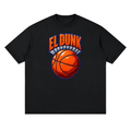Front/product view of El Dunk (La Novela) Vintage NYC Basketball Anime Comic Tee graphic T-shirt