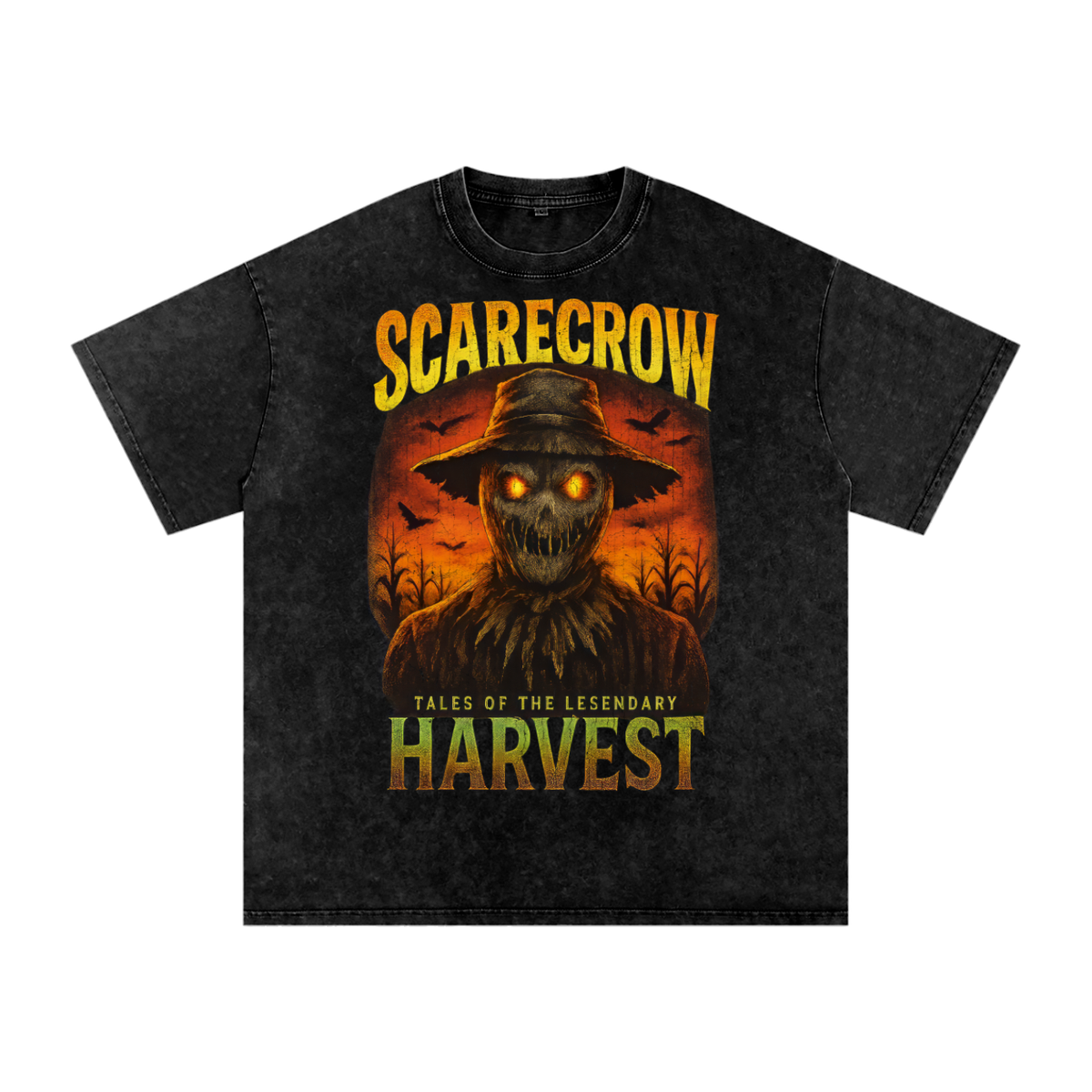 Front/product view of Scarecrow 90s Bootleg Vintage Oversized T-Shirt graphic T-shirt