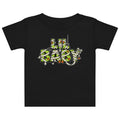 LIL BABY Halloween monster name Baby Jersey T-Shirt in Black with spooky front lettering and blank back