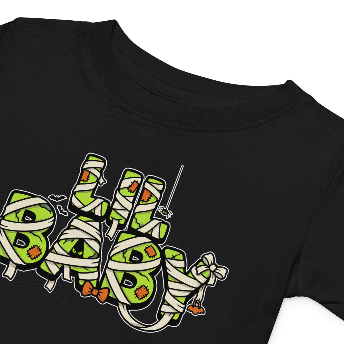 LIL BABY Halloween monster name Baby Jersey T-Shirt with spooky front lettering and blank back