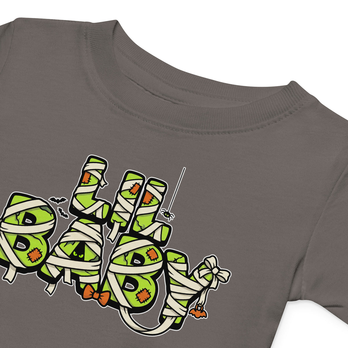 LIL BABY Halloween monster name Baby Jersey T-Shirt with spooky front lettering and blank back