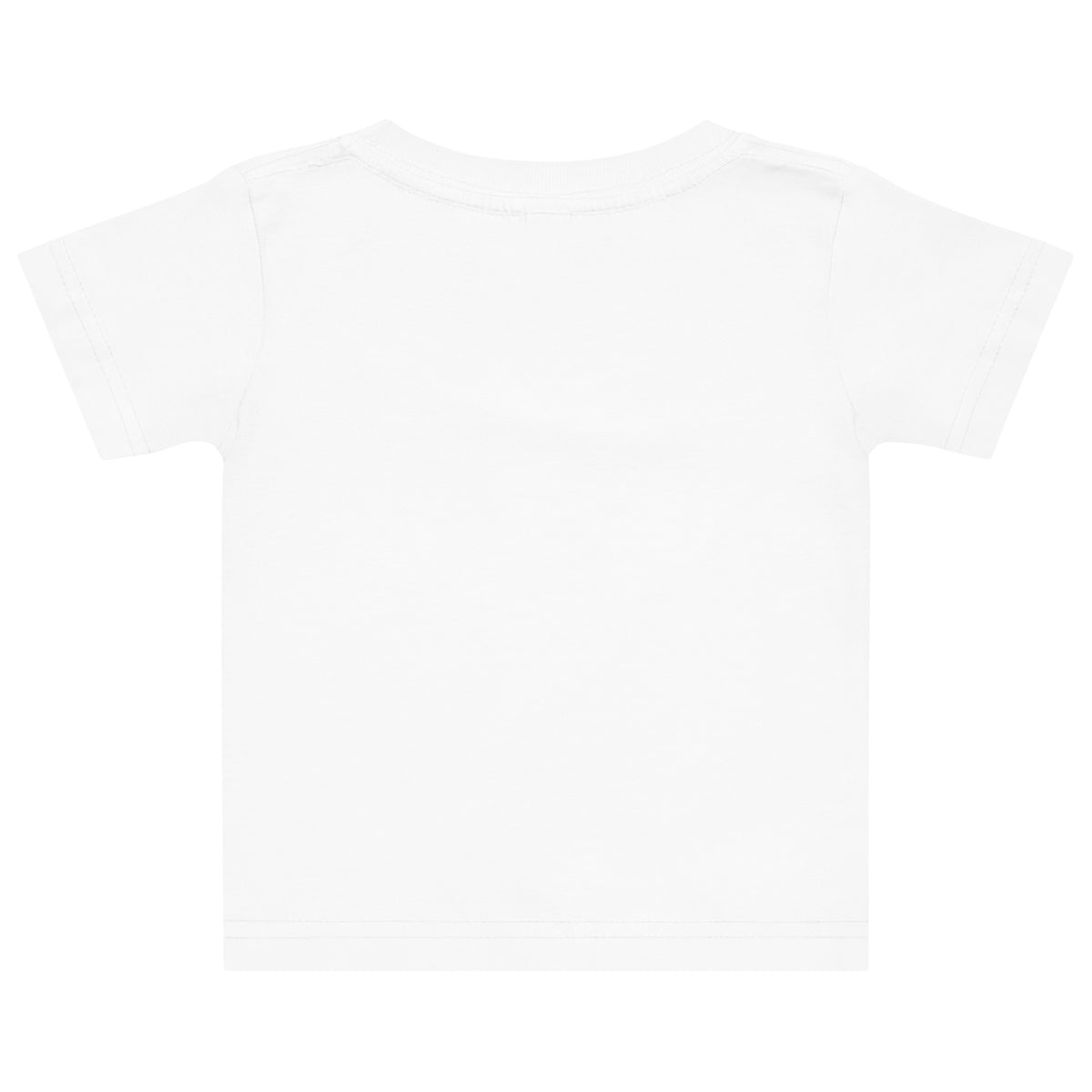 BABY Halloween monster name Baby Jersey T-Shirt in Charcoal with spooky front lettering and blank back