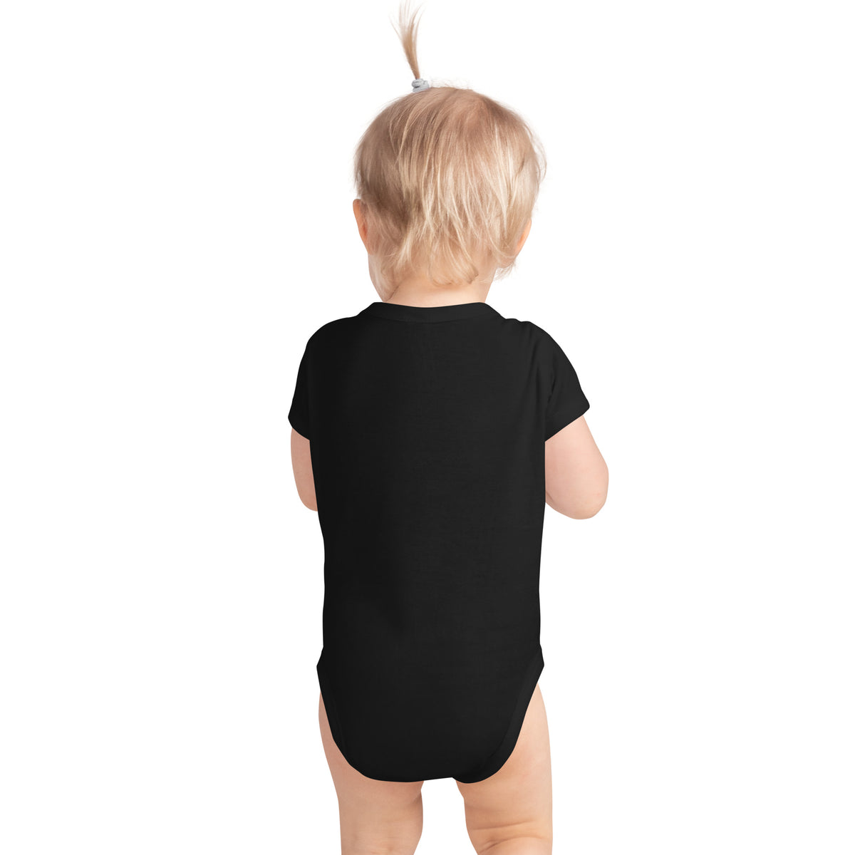 LIL BRO Halloween monster name Infant Bodysuit with spooky front lettering and blank back