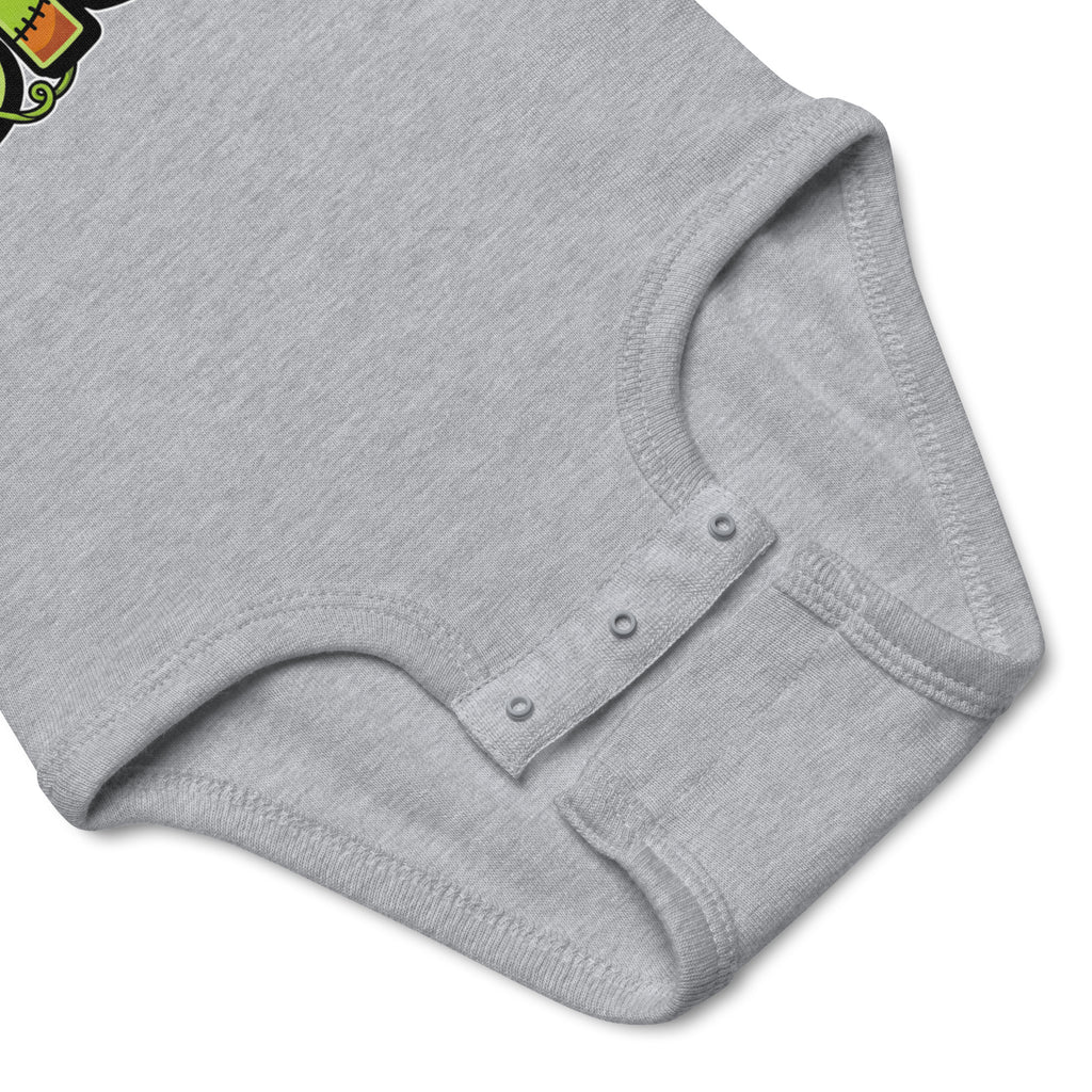 LIL SIS Halloween monster name Infant Bodysuit with spooky front lettering and blank back