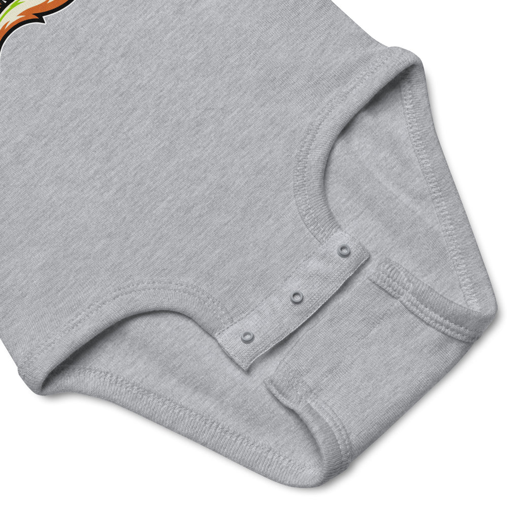 LIL BRO Halloween monster name Infant Bodysuit with spooky front lettering and blank back