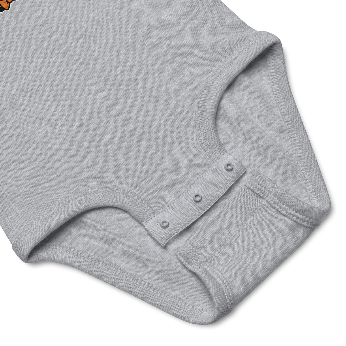 LIL BABY Halloween monster name Infant Bodysuit in White with spooky front lettering and blank back