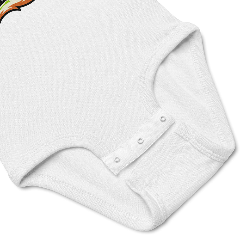 LIL BRO Halloween monster name Infant Bodysuit with spooky front lettering and blank back