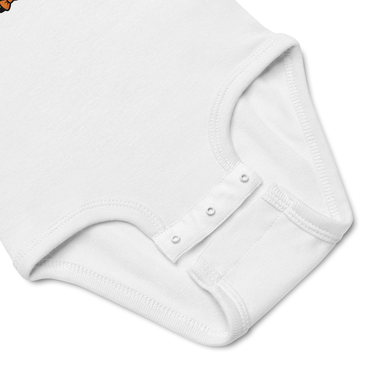 LIL BABY Halloween monster name Infant Bodysuit in White with spooky front lettering and blank back