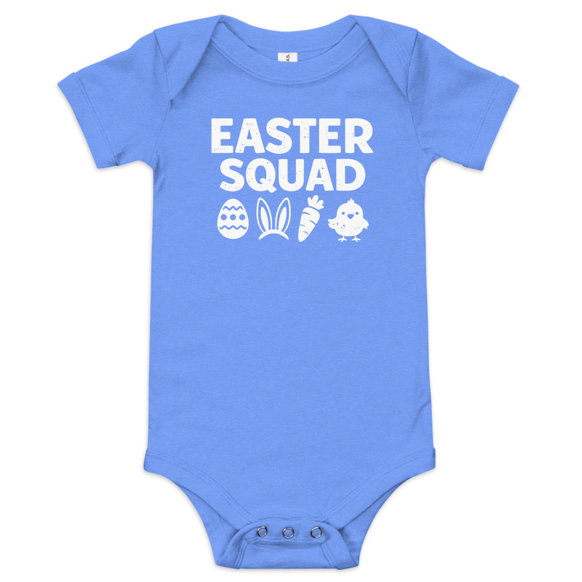 Front/product view of Easter Squad (Bunny Icons) short sleeve one piece baby one-piece