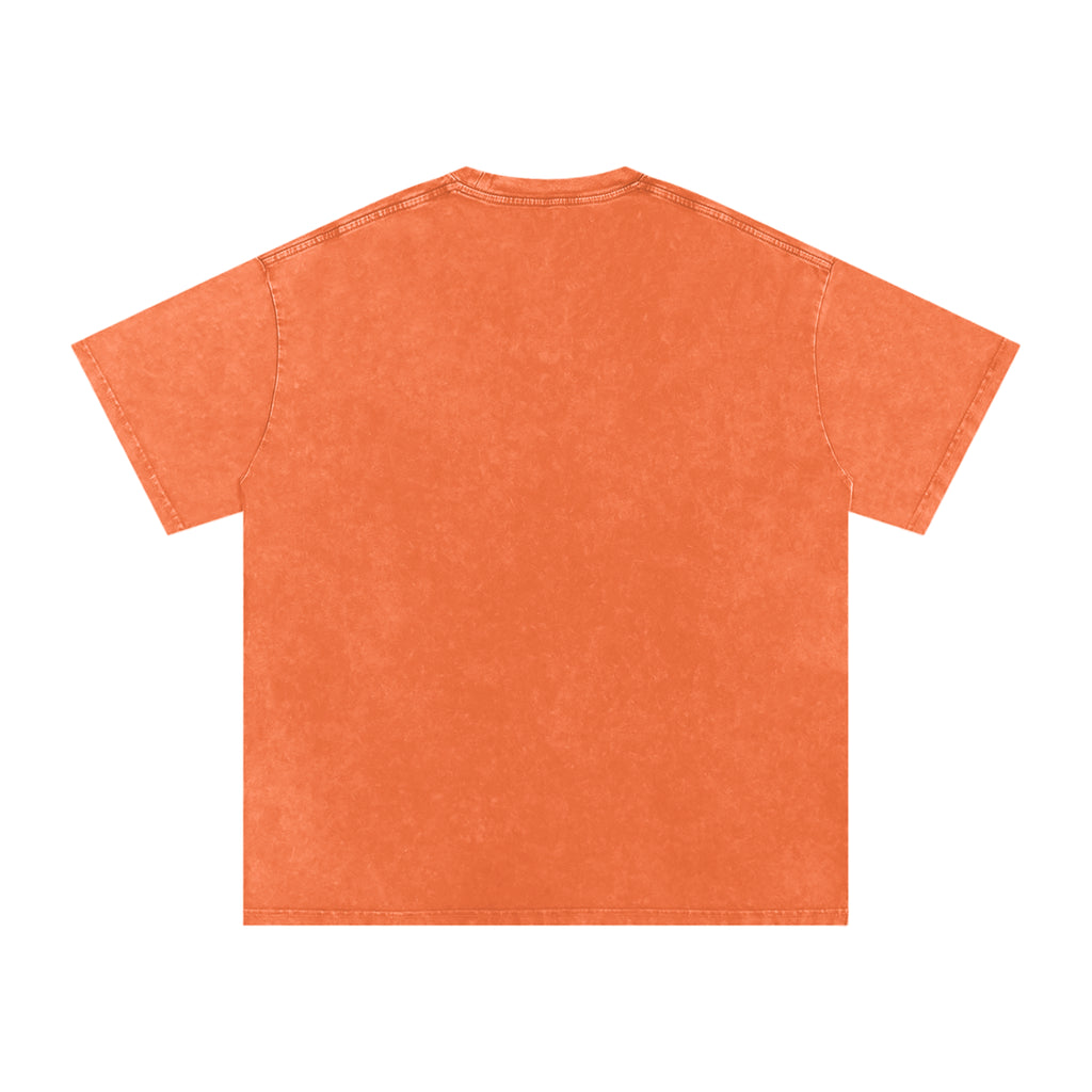 Hydrate & Mind Your Business Distressed Oversized Snow Wash Tee