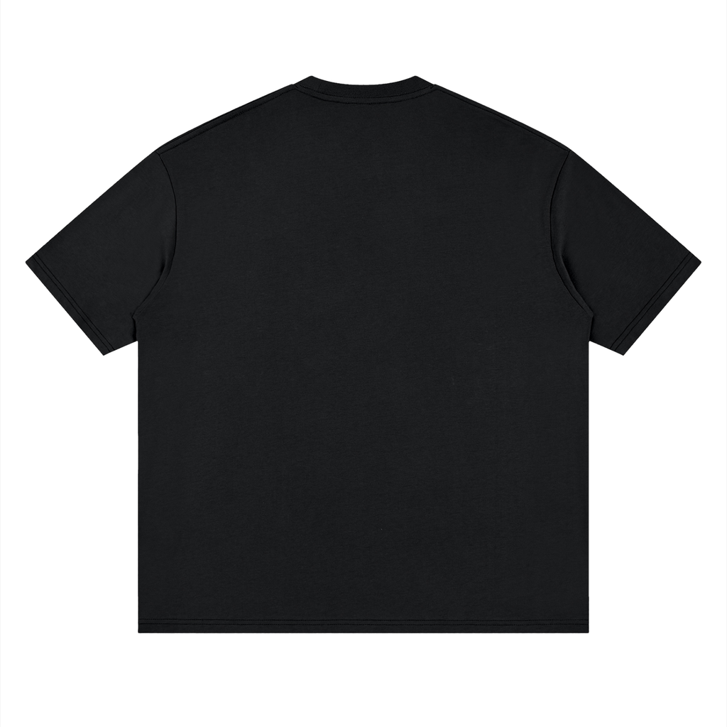 Back/detail view of Built 90s Tough NYC Basketball - Streetwear Loose Drop Shoulder graphic T-shirt