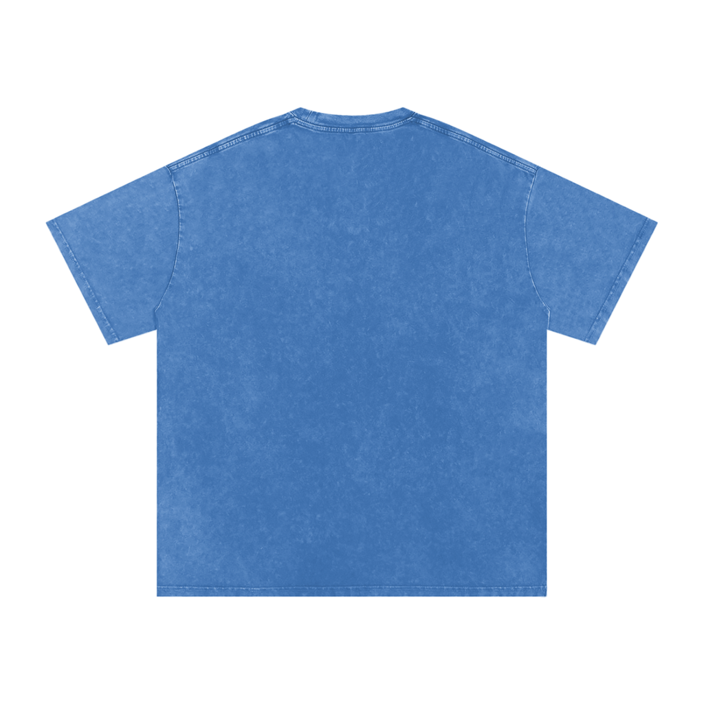 Back/detail view of Big Apple Basketball Vintage NYC Retro Mascot Tee graphic T-shirt