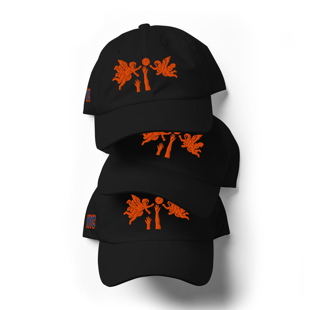 Back/detail view of The Hand of God & Angels Classic Dad Hat hat