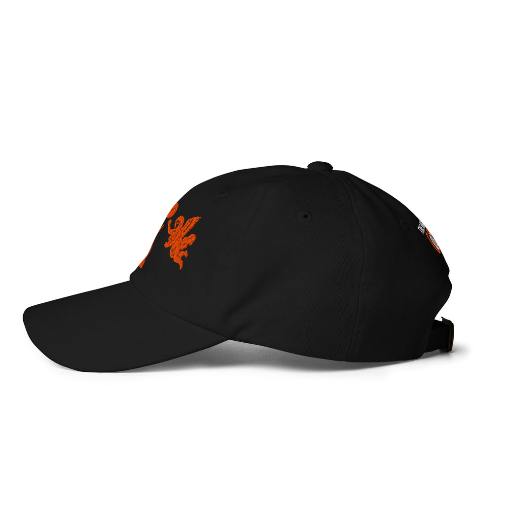Back/detail view of The Hand of God & Angels Classic Dad Hat hat