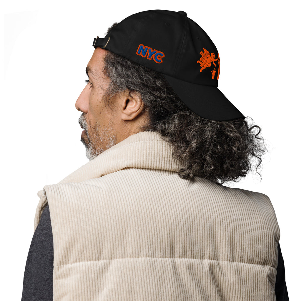 Back/detail view of The Hand of God & Angels Classic Dad Hat hat