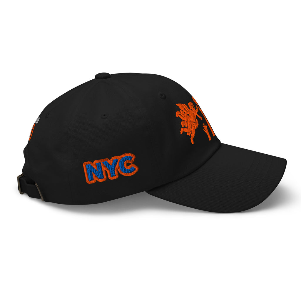 Back/detail view of The Hand of God & Angels Classic Dad Hat hat
