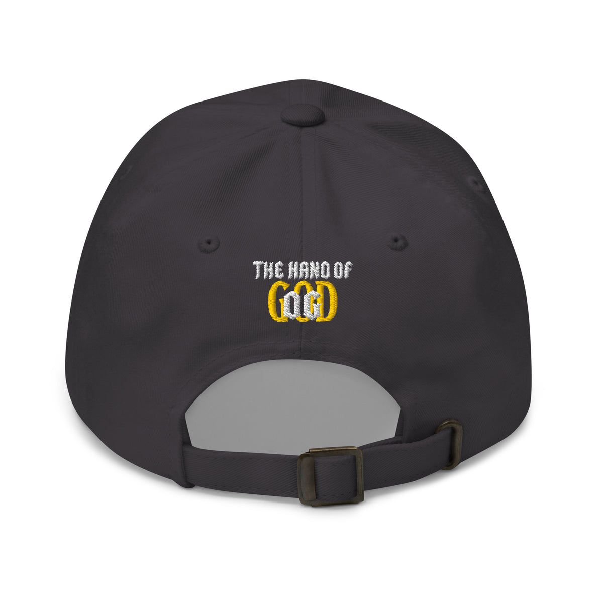 Back/detail view of The Hand of OG Embroidered Dad Hat hat