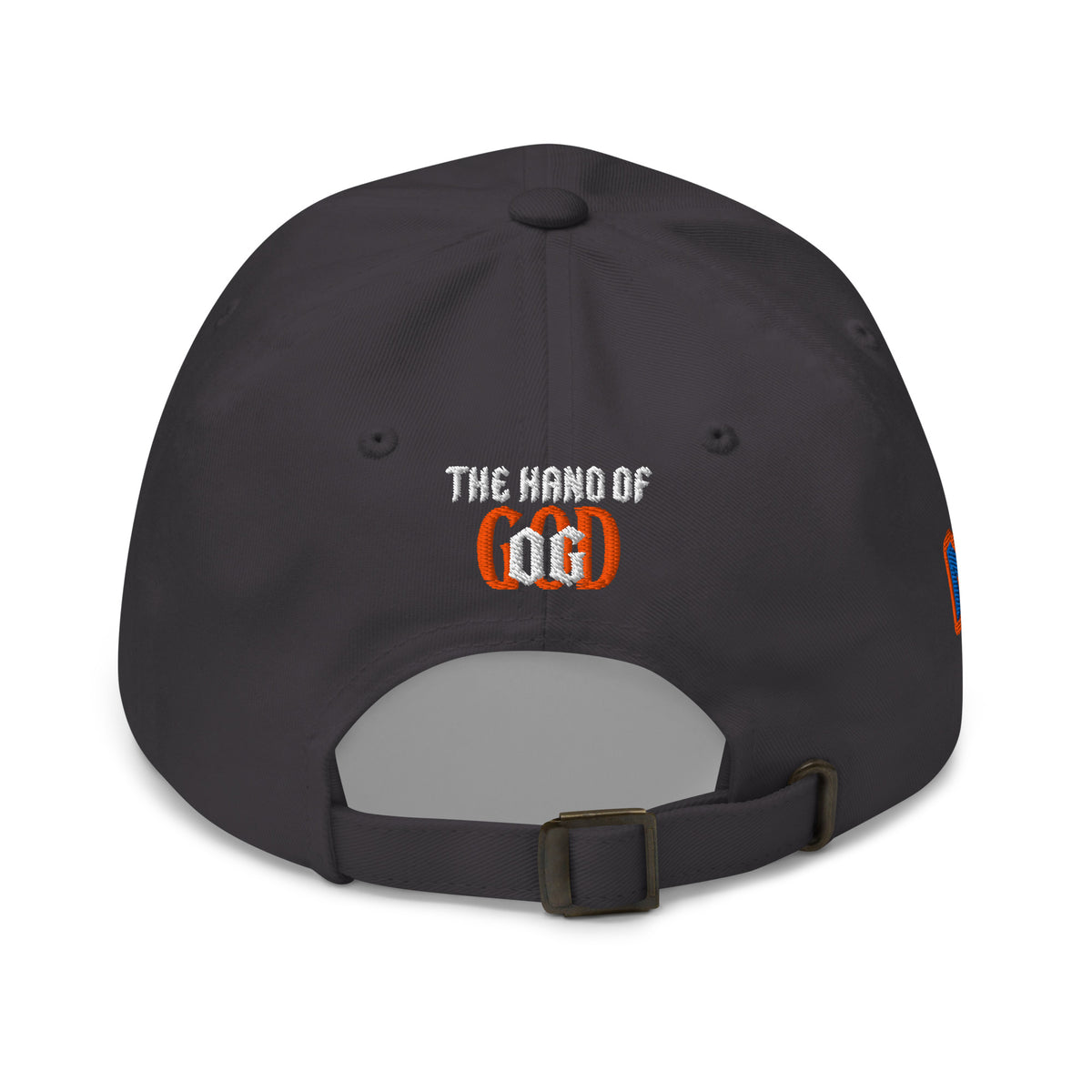 Back/detail view of The Hand of God & Angels Classic Dad Hat hat