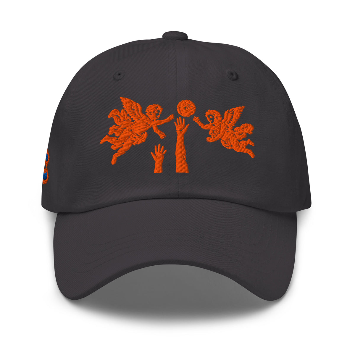 Back/detail view of The Hand of God & Angels Classic Dad Hat hat