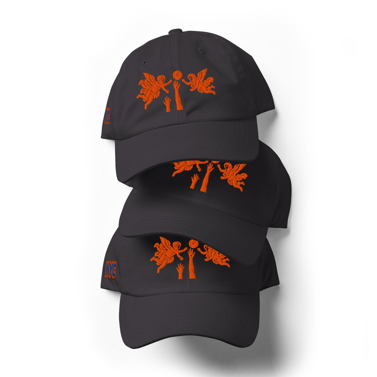 Back/detail view of The Hand of God & Angels Classic Dad Hat hat