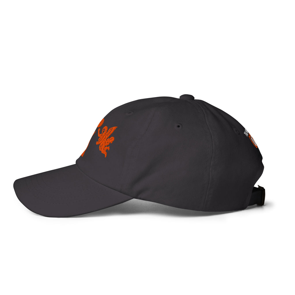 Back/detail view of The Hand of God & Angels Classic Dad Hat hat