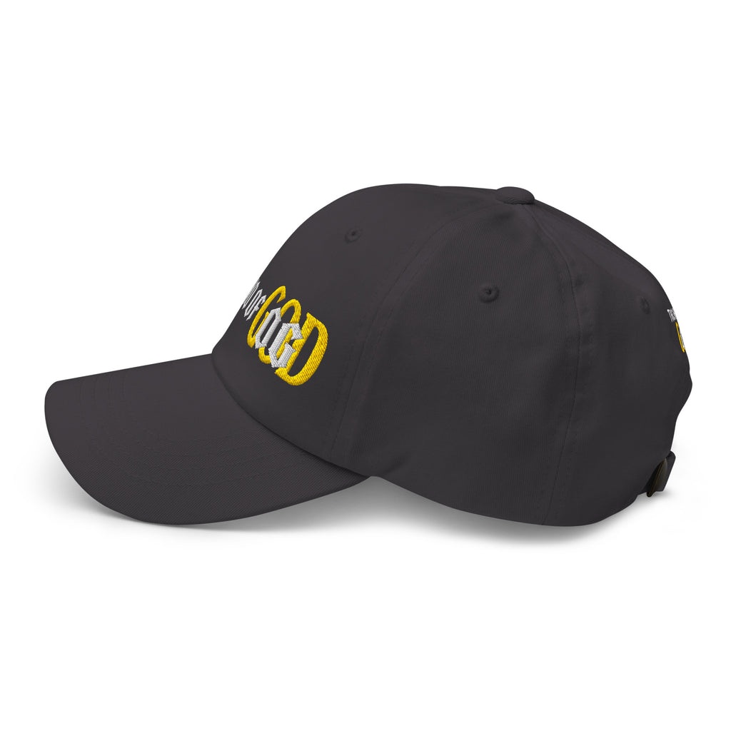 Back/detail view of The Hand of OG Embroidered Dad Hat hat