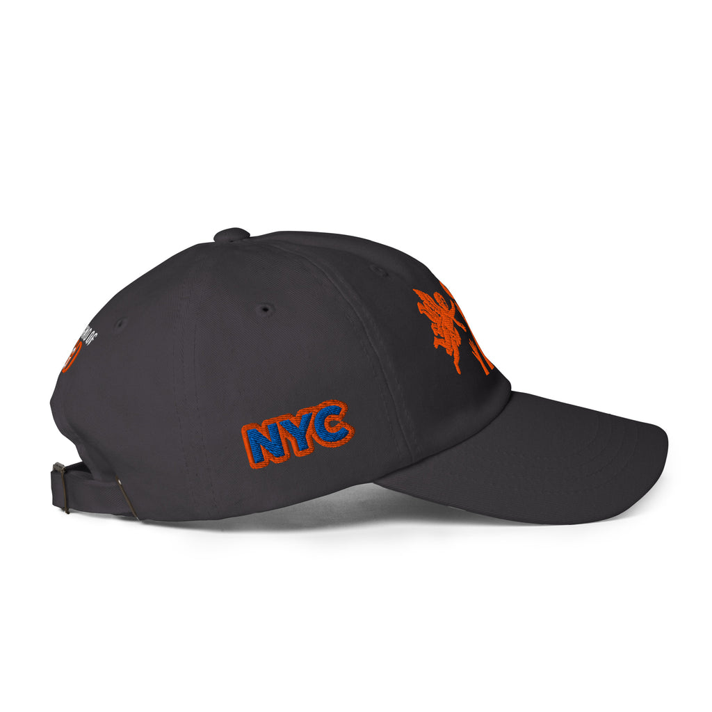 Back/detail view of The Hand of God & Angels Classic Dad Hat hat