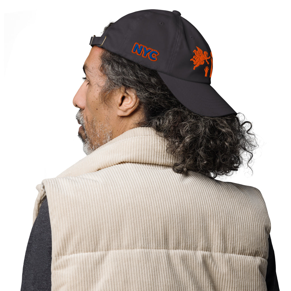 Back/detail view of The Hand of God & Angels Classic Dad Hat hat
