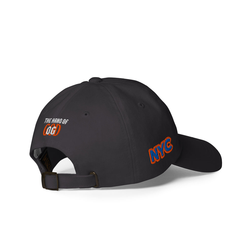 Back/detail view of The Hand of God & Angels Classic Dad Hat hat