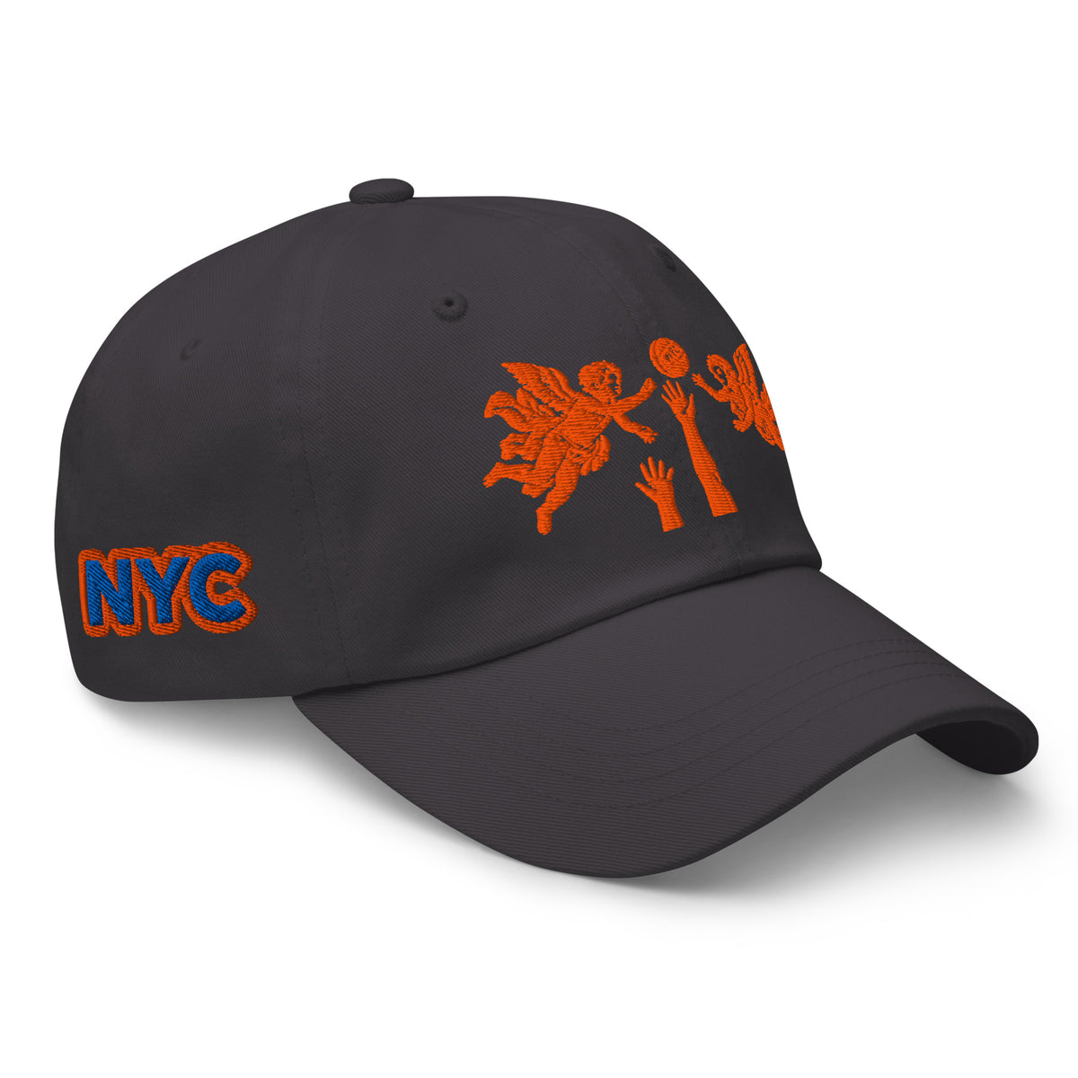Back/detail view of The Hand of God & Angels Classic Dad Hat hat