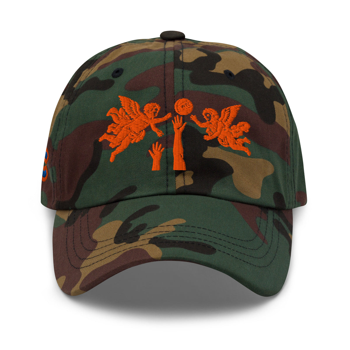Back/detail view of The Hand of God & Angels Classic Dad Hat hat