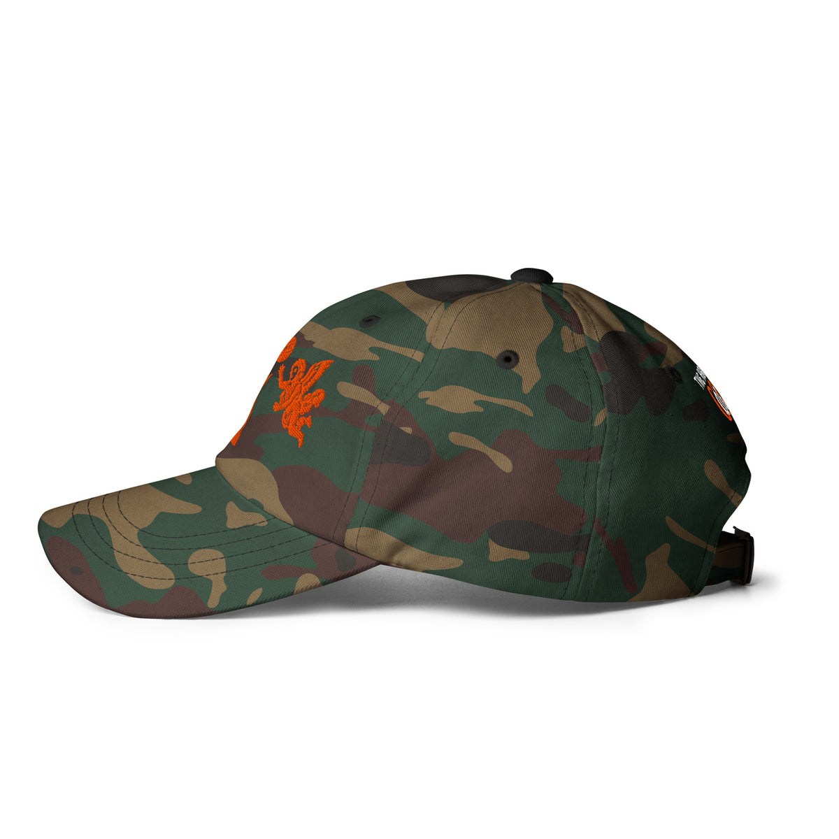 Back/detail view of The Hand of God & Angels Classic Dad Hat hat