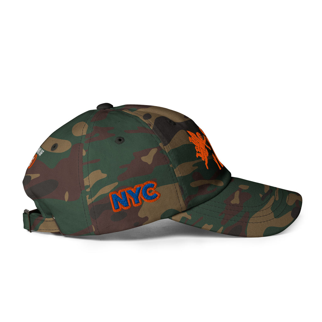 Back/detail view of The Hand of God & Angels Classic Dad Hat hat