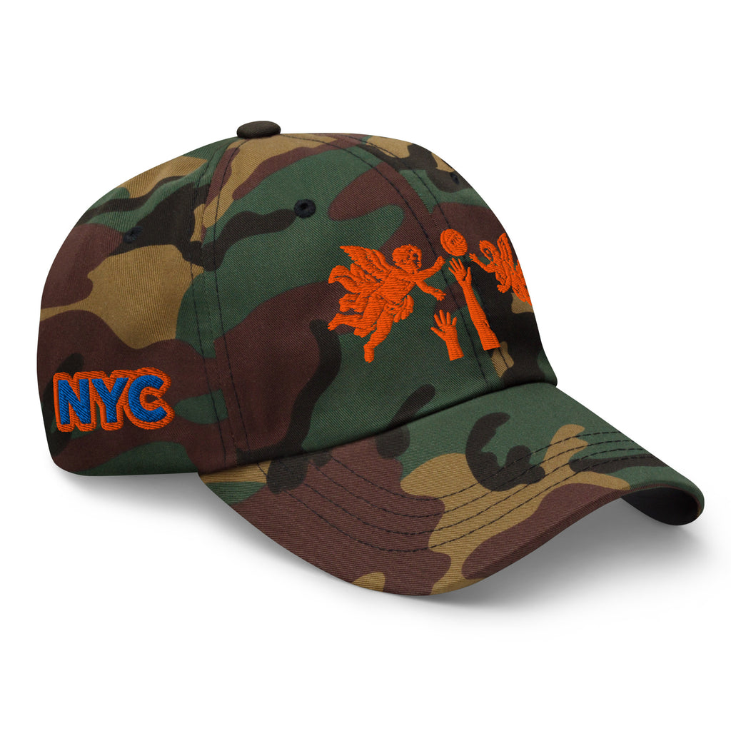 Back/detail view of The Hand of God & Angels Classic Dad Hat hat
