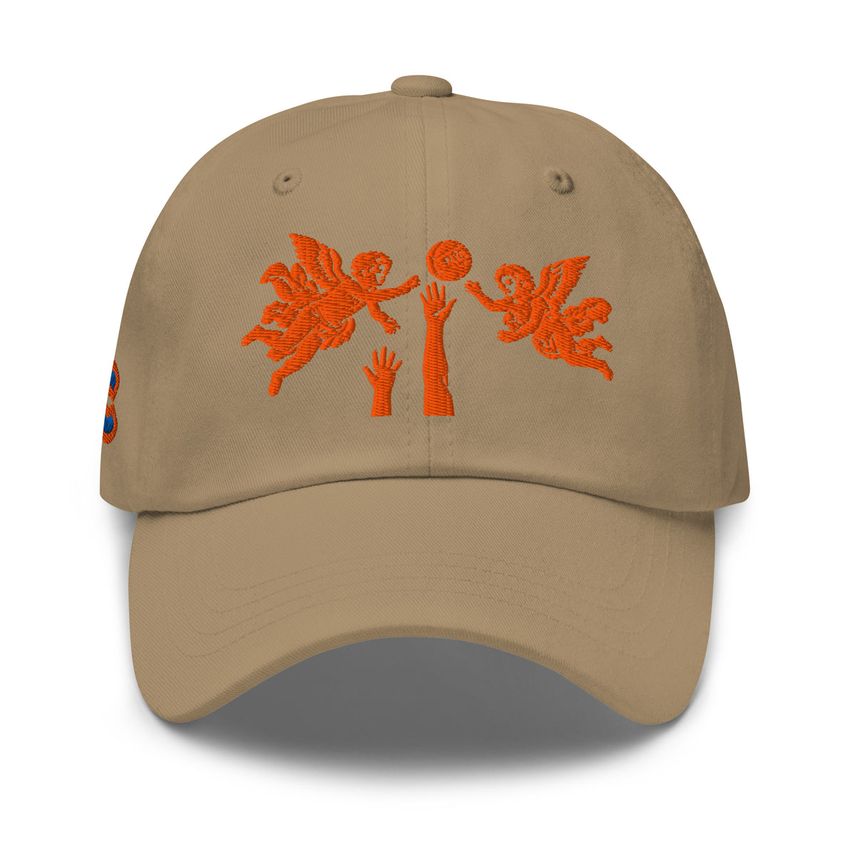Back/detail view of The Hand of God & Angels Classic Dad Hat hat
