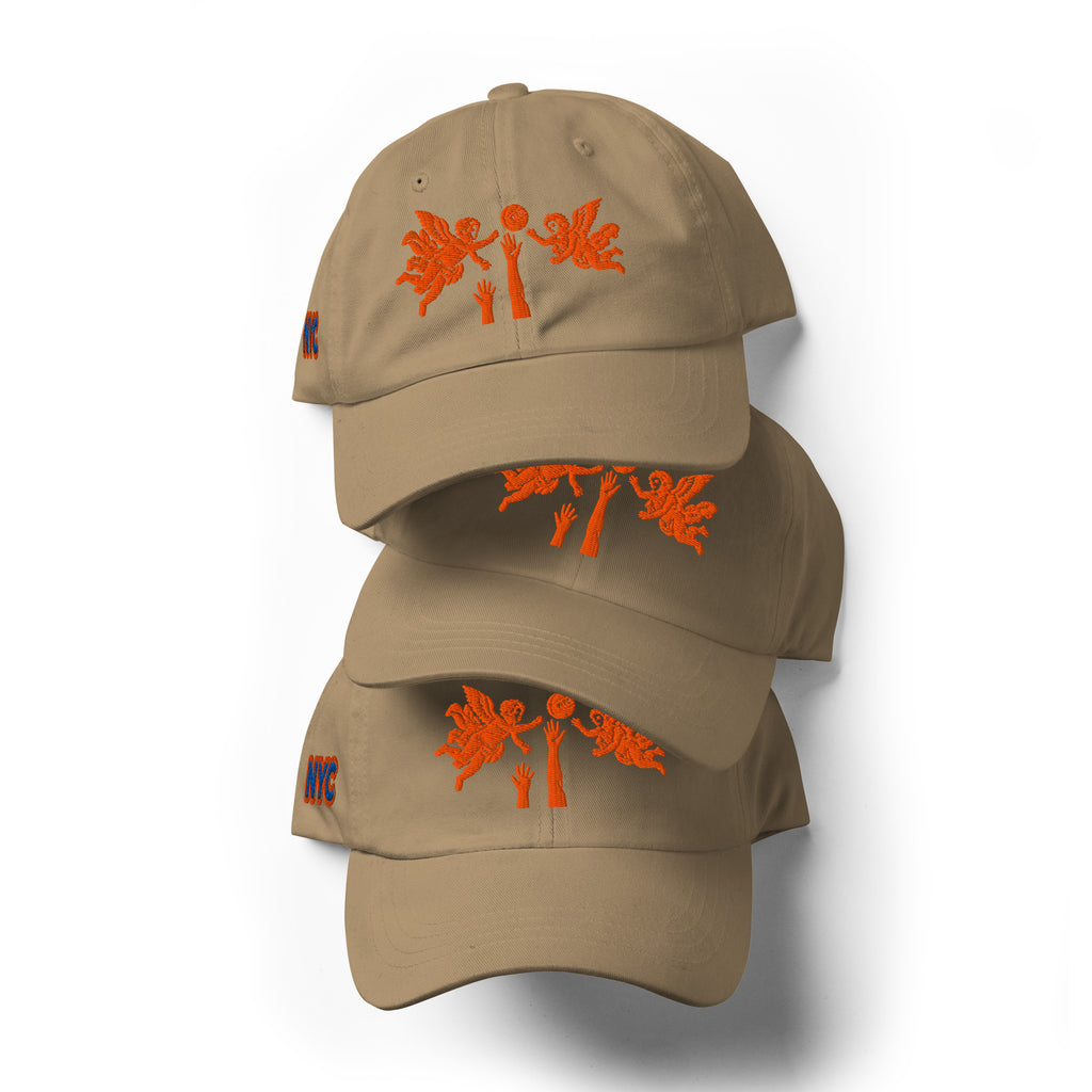 Back/detail view of The Hand of God & Angels Classic Dad Hat hat