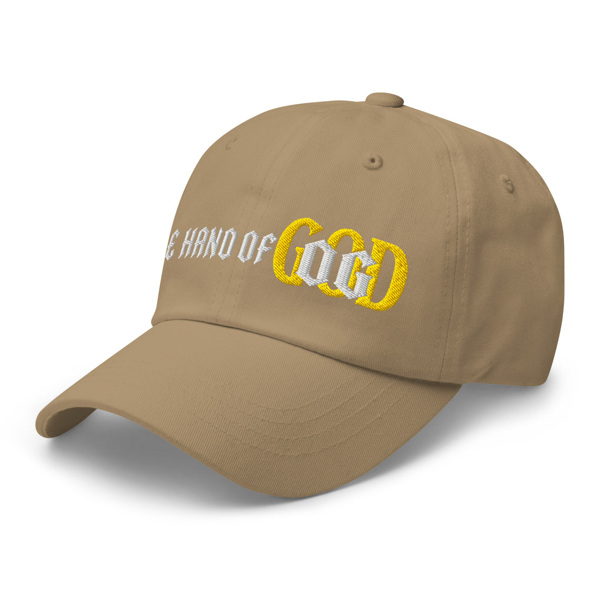 Back/detail view of The Hand of OG Embroidered Dad Hat hat