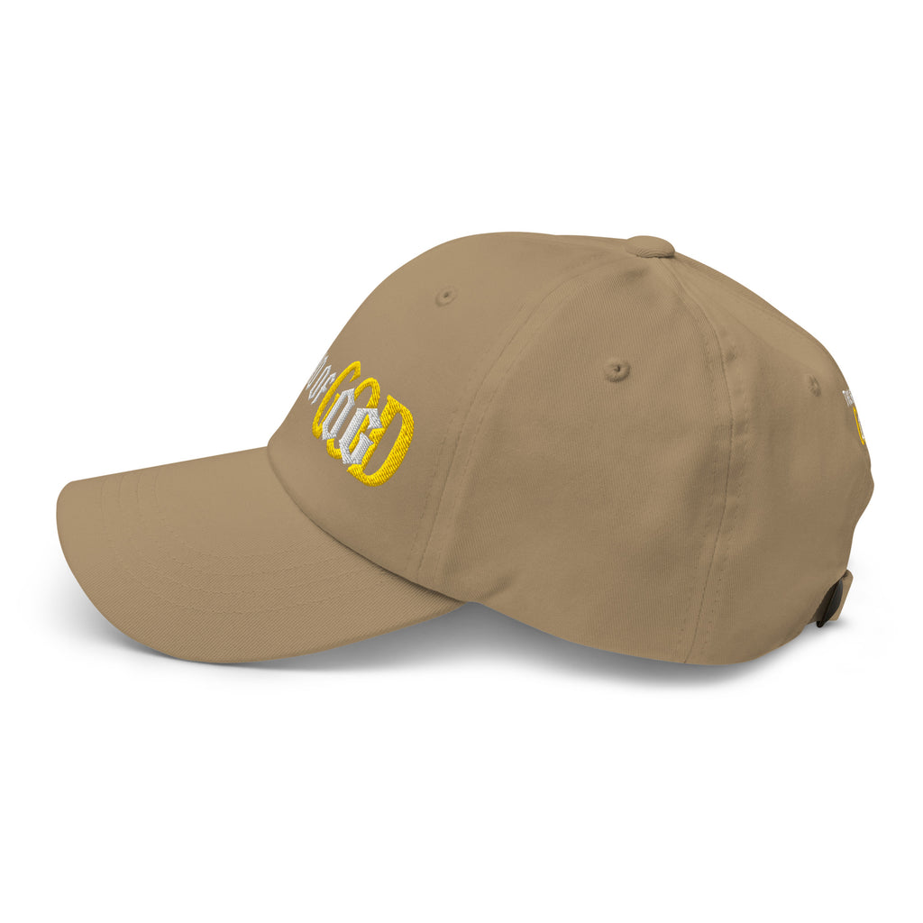 Back/detail view of The Hand of OG Embroidered Dad Hat hat
