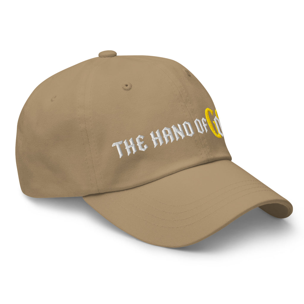 Back/detail view of The Hand of OG Embroidered Dad Hat hat