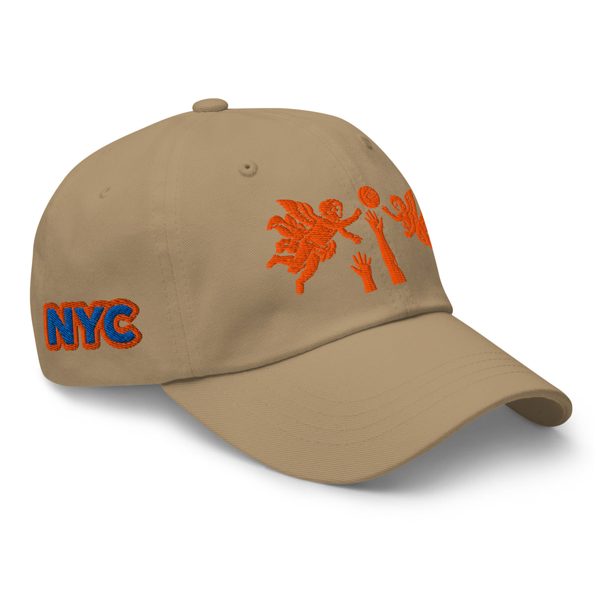 Back/detail view of The Hand of God & Angels Classic Dad Hat hat