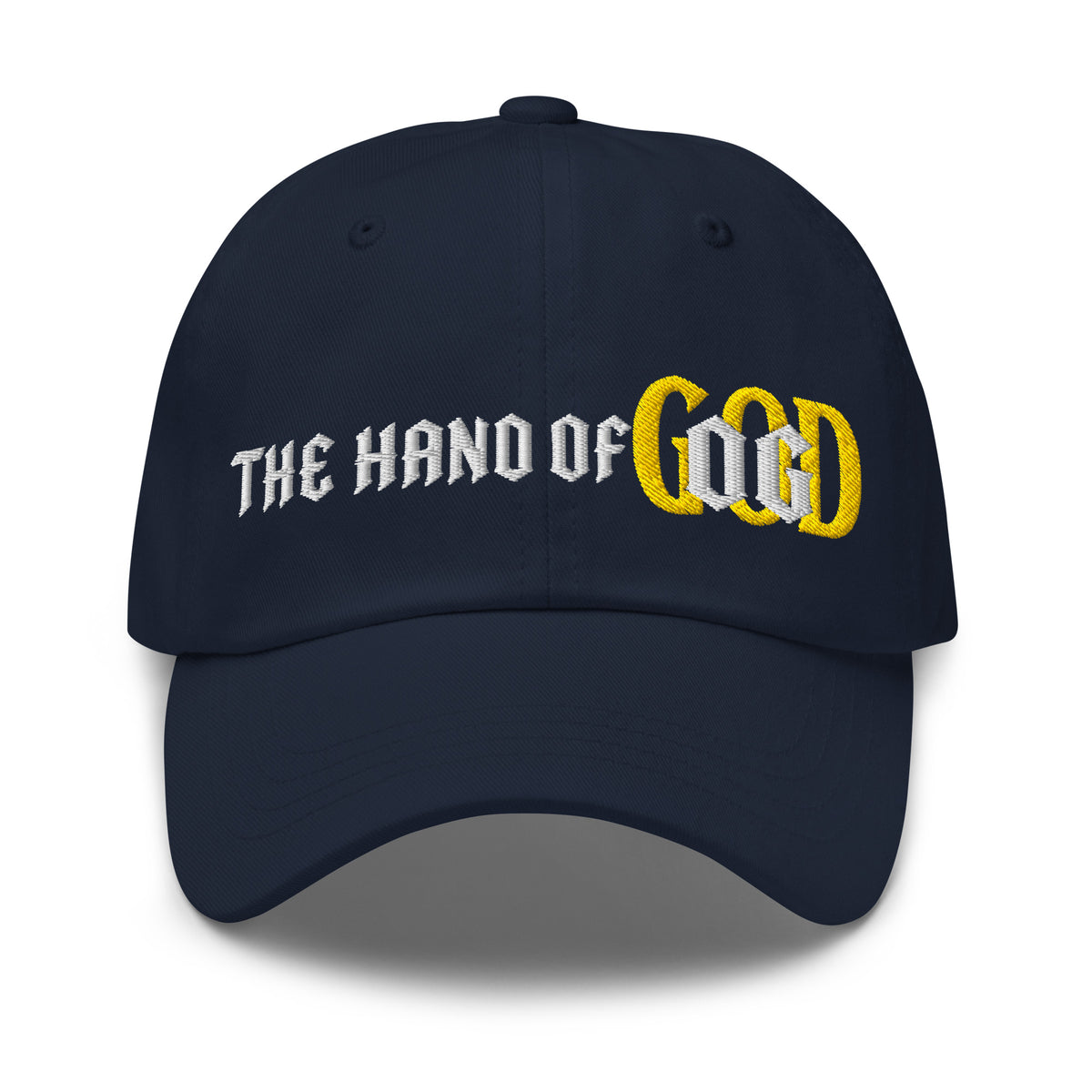 Back/detail view of The Hand of OG Embroidered Dad Hat hat