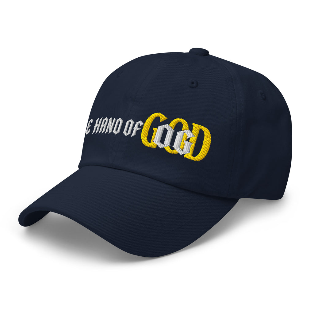 Back/detail view of The Hand of OG Embroidered Dad Hat hat